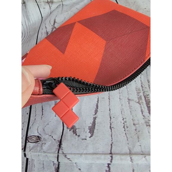 Ipsy Red Tetris Makeup Cosmetic Bag Makeup Glam Bag - Picture 6 of 7